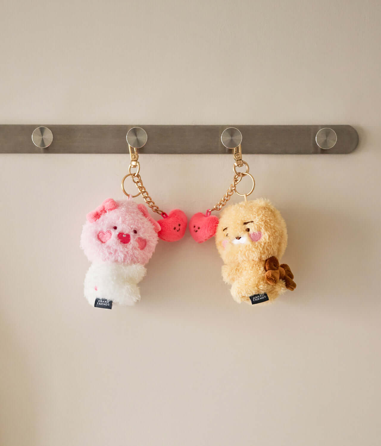 Set Peluche Porte-cles Petit Ryan - Kakao Friends