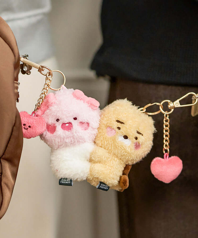 Set Peluche Porte-cles Petit Ryan - Kakao Friends
