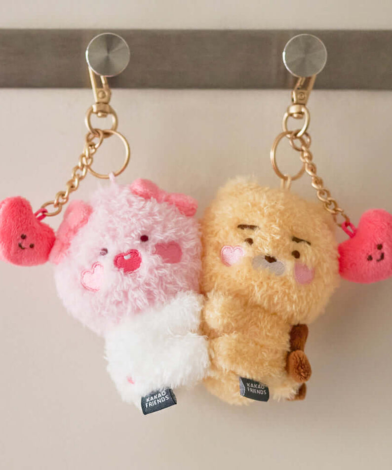 Set Peluche Porte-cles Petit Ryan - Kakao Friends
