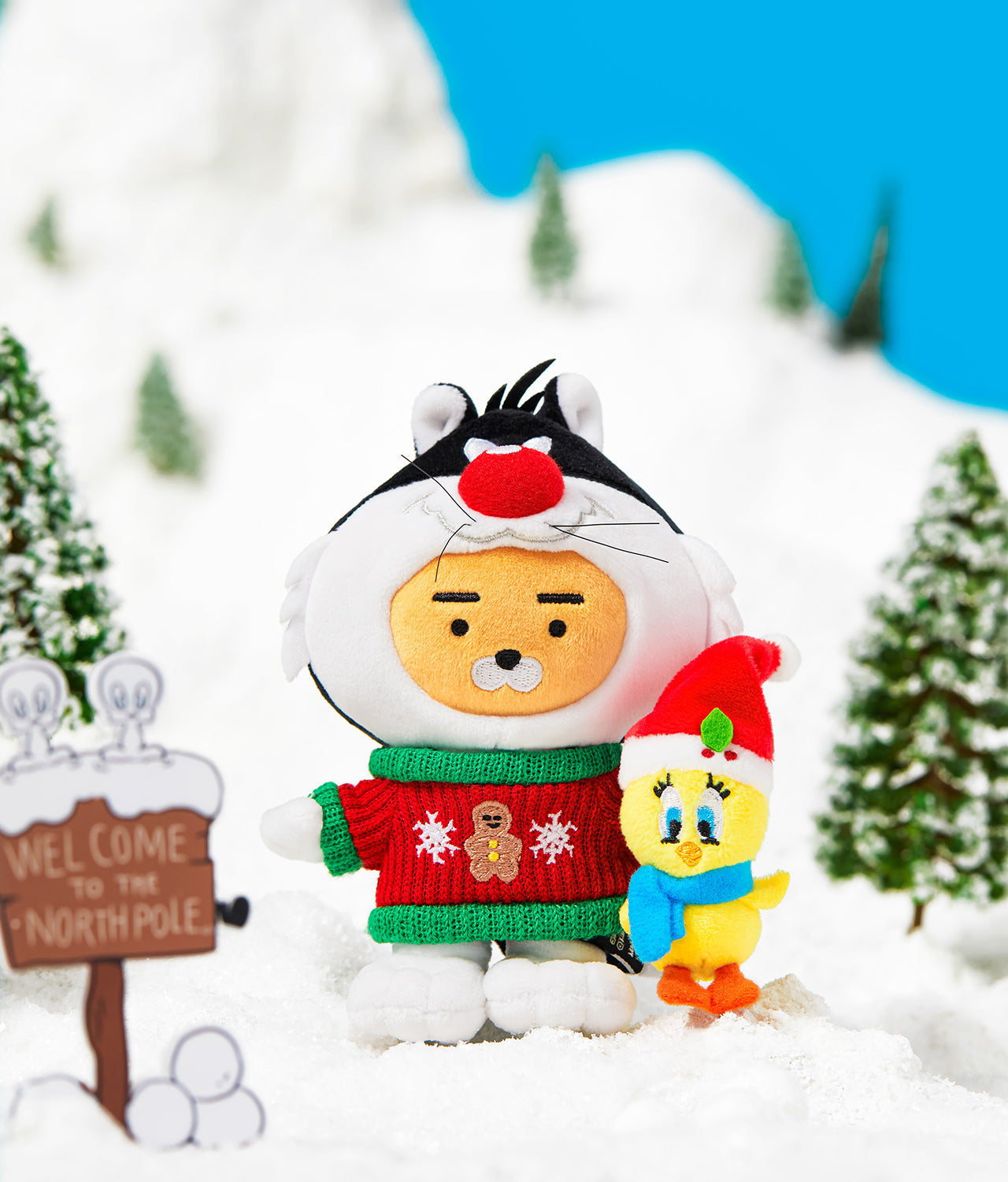 KAKAO FRIENDS - X Friends Porte-cles Peluche Ryan - Detail 5