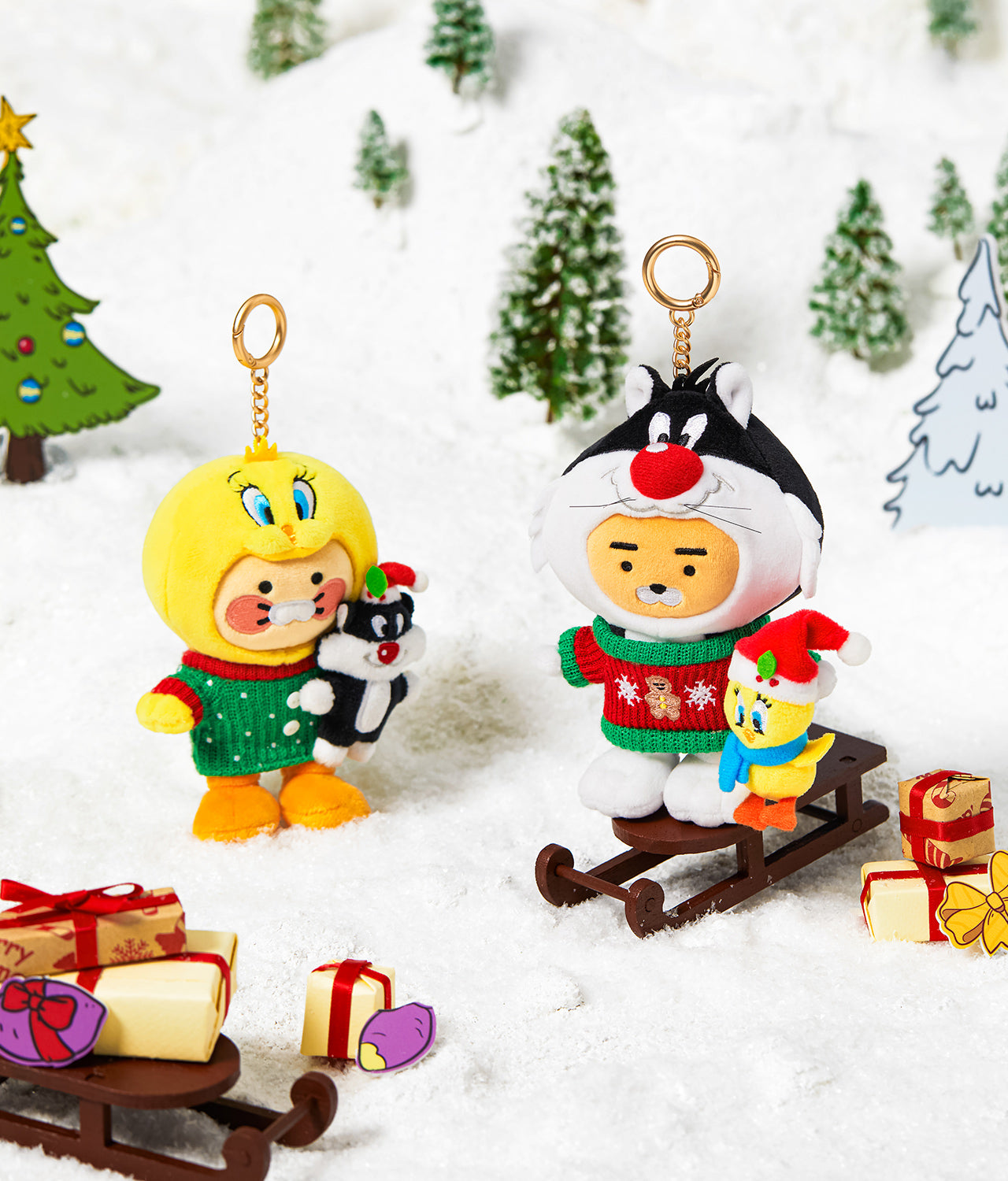 KAKAO FRIENDS - X Friends Porte-cles Peluche Ryan - Detail 6
