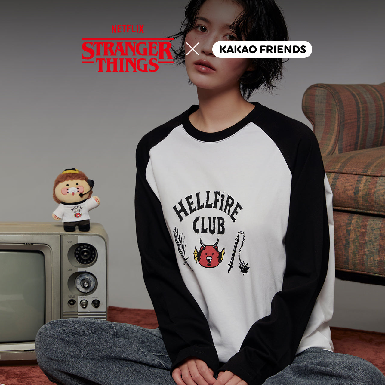 KAKAO FRIENDS - XFriends T-shirt Chunsik