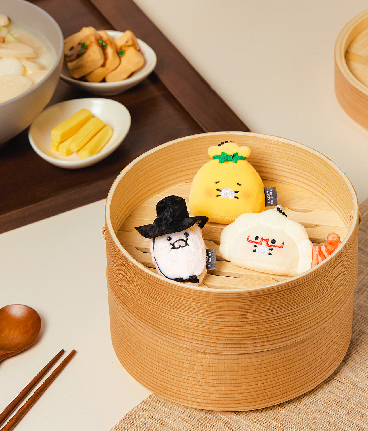 KAKAO FRIENDS - Porte-cles Peluche 3P Set Chunsik - Detail 5