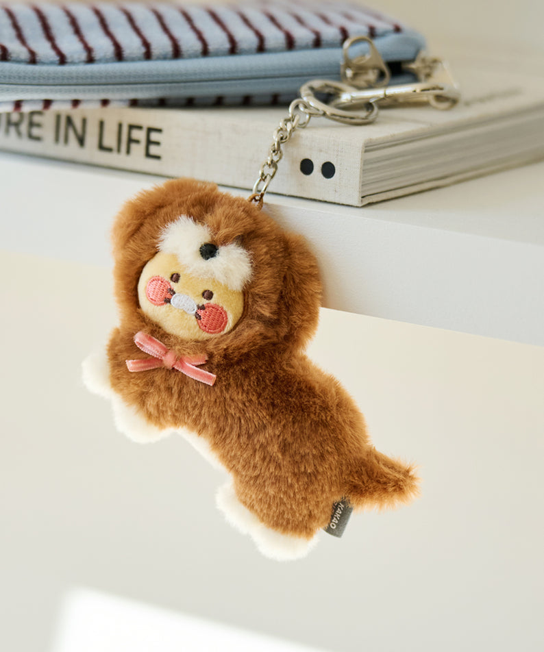 KAKAO FRIENDS - Marron Porte-cles Peluche Chunsik