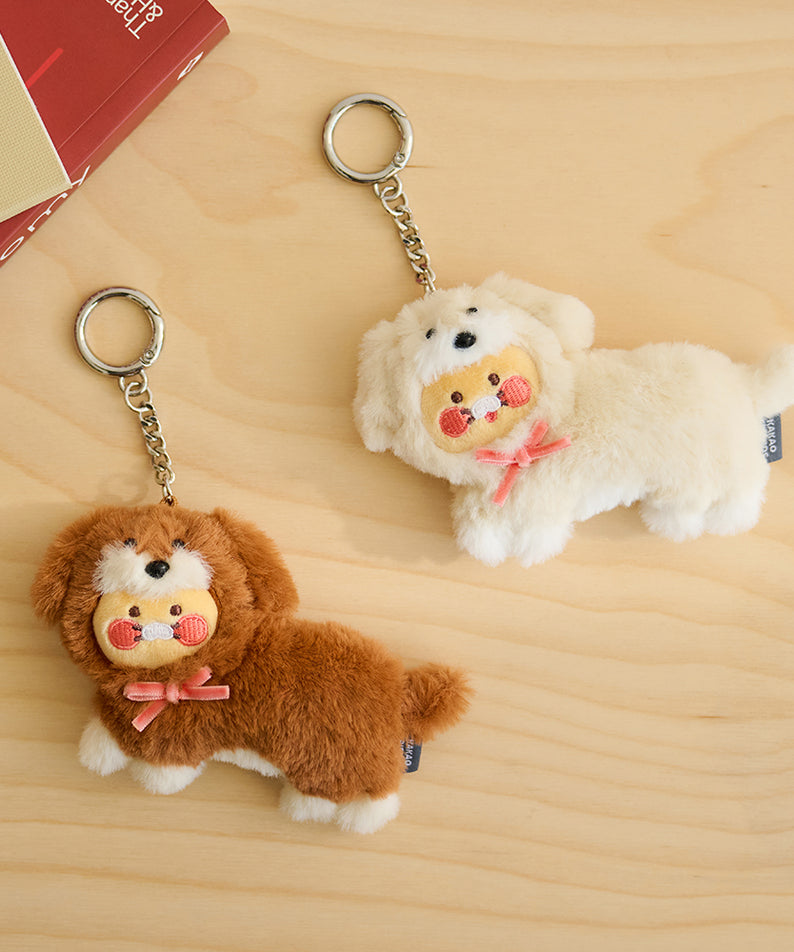 KAKAO FRIENDS - Marron Porte-cles Peluche Chunsik