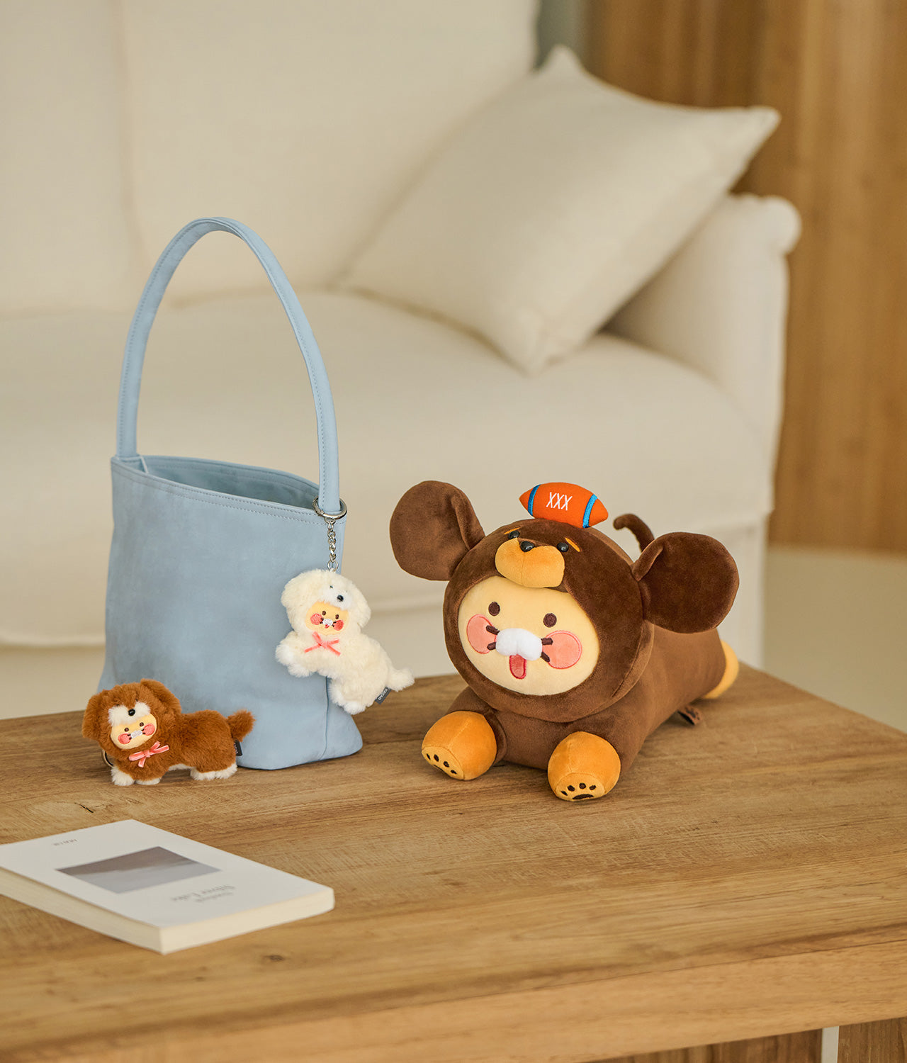 KAKAO FRIENDS - Marron Porte-cles Peluche Chunsik - Detail 10