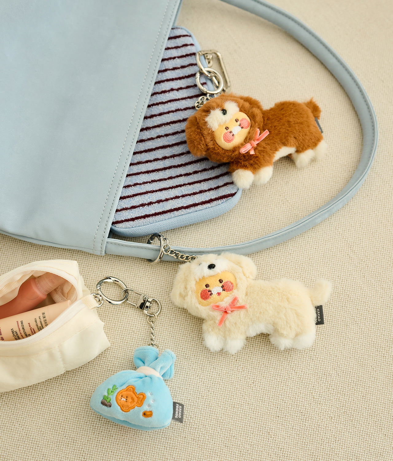 KAKAO FRIENDS - Marron Porte-cles Peluche Chunsik - Detail 12