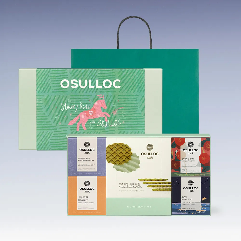 OSULLOC [New Year's Packaging] Waffle Best Tea 4-Piece Set