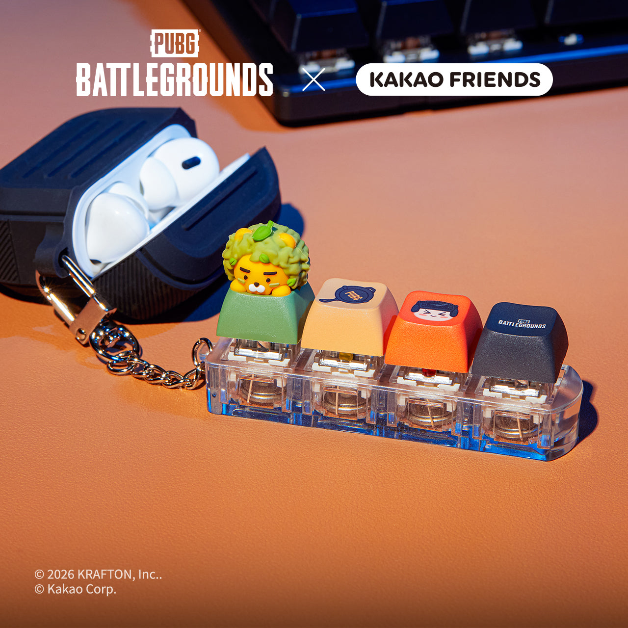 KAKAO FRIENDS - XFriends LED CasquettePorte-cles Vert Friends