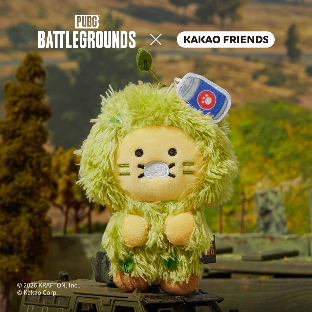 KAKAO FRIENDS - XFriends Porte-cles Peluche Chunsik