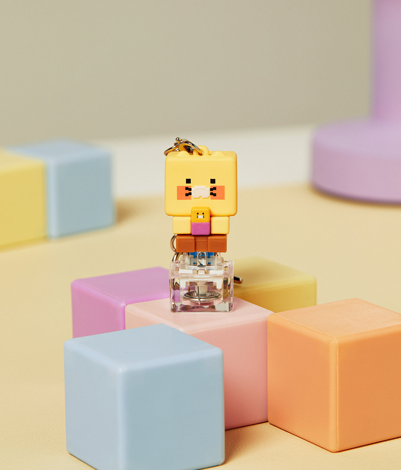 KAKAO FRIENDS - LED Casquette Figurine Porte-cles Chunsik - Detail 3