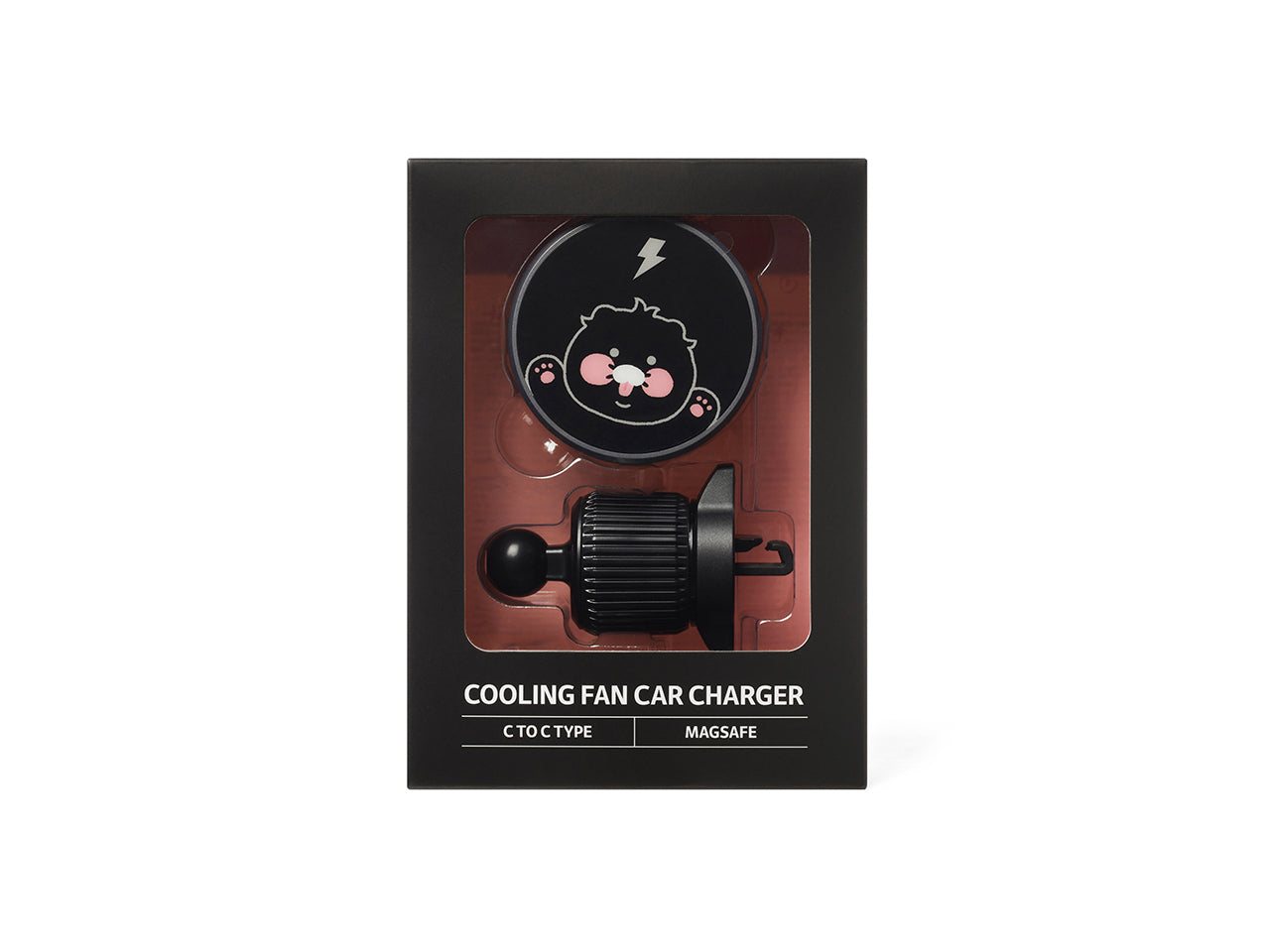 KAKAO FRIENDS - Noir Qi2 Voiture Chargeur Chunsik - Detail 13