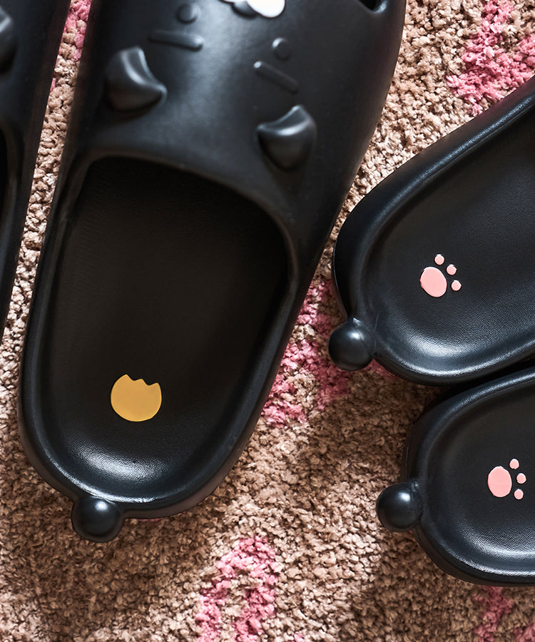 KAKAO FRIENDS - Noir Pantoufles Femme Chunsik - Detail 8