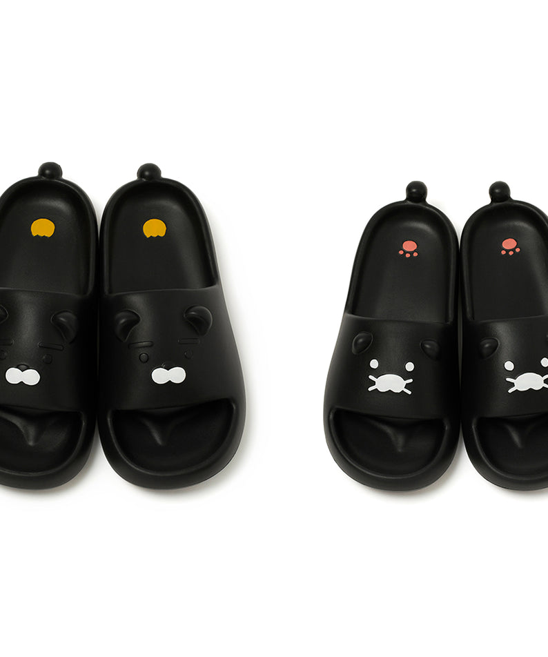 KAKAO FRIENDS - Noir Pantoufles Femme Chunsik - Detail 14