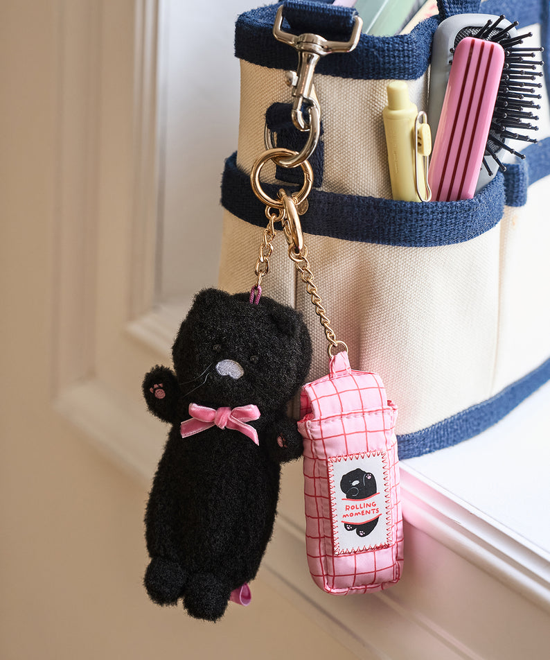 KAKAO FRIENDS - Noir Baume Levres Porte-cles Chunsik - Detail 6