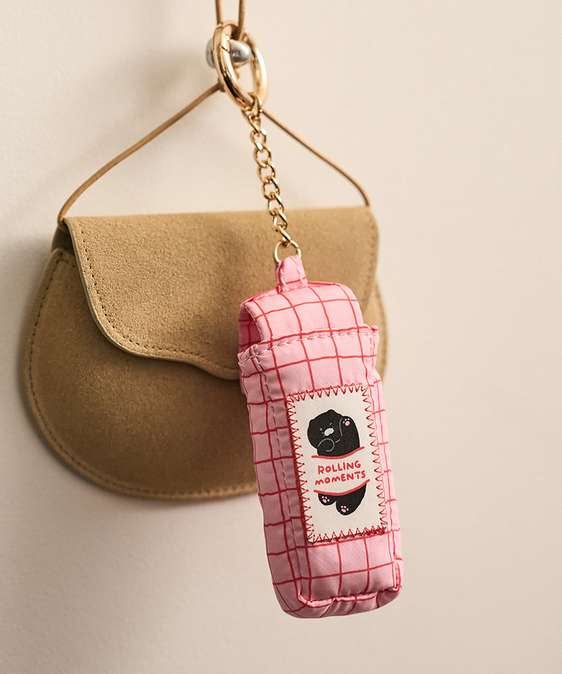 KAKAO FRIENDS - Noir Baume Levres Porte-cles Chunsik