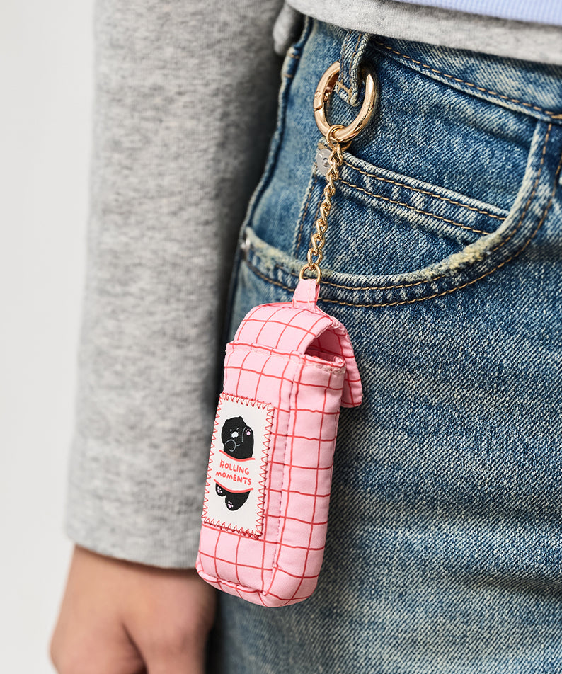 KAKAO FRIENDS - Noir Baume Levres Porte-cles Chunsik