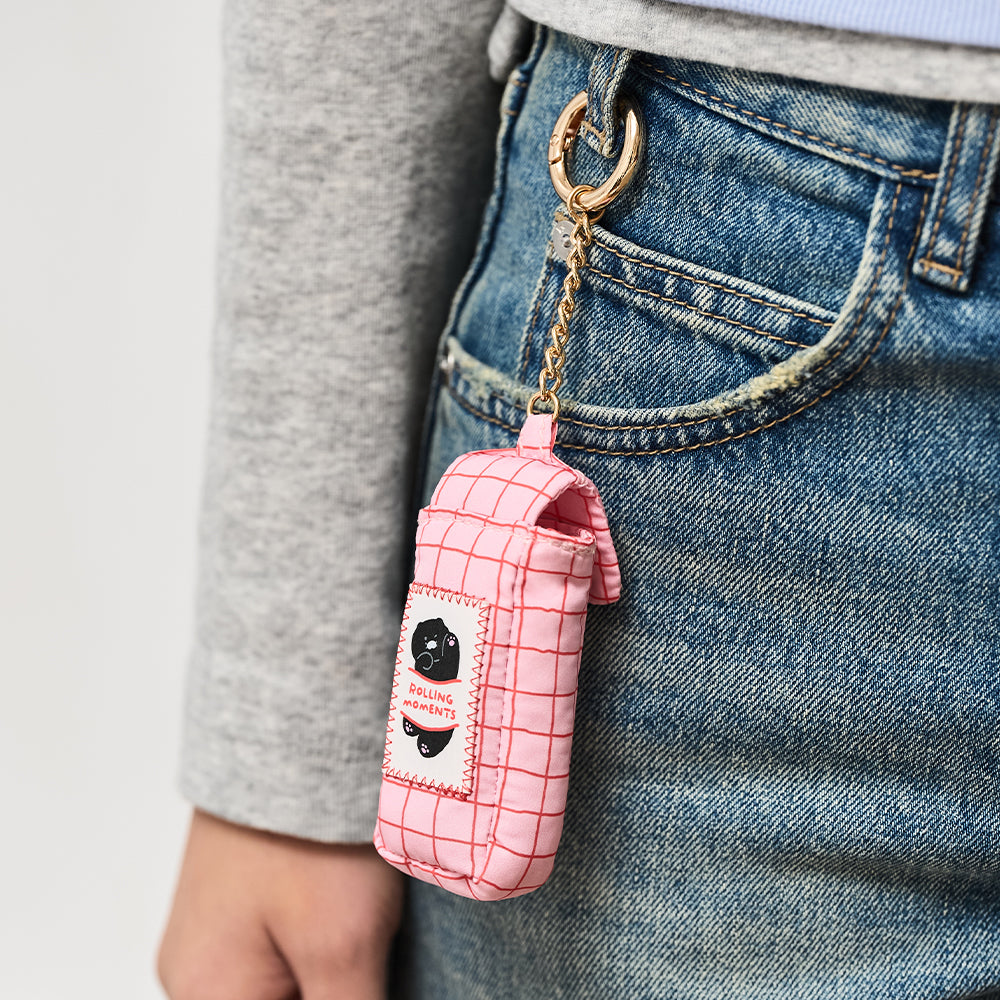 KAKAO FRIENDS - Noir Baume Levres Porte-cles Chunsik