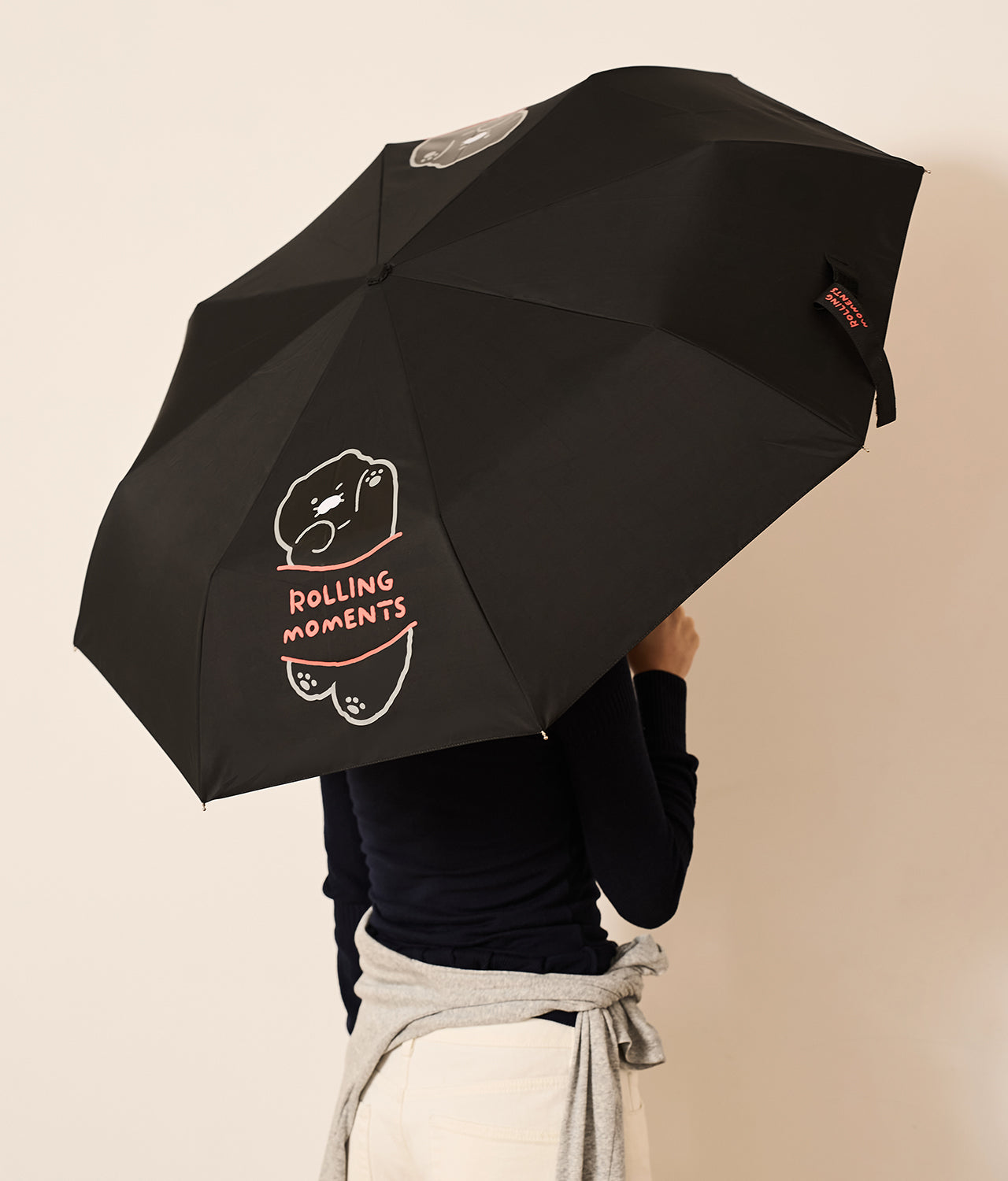 KAKAO FRIENDS - Noir MiniPochette Parapluie Chunsik - Detail 5