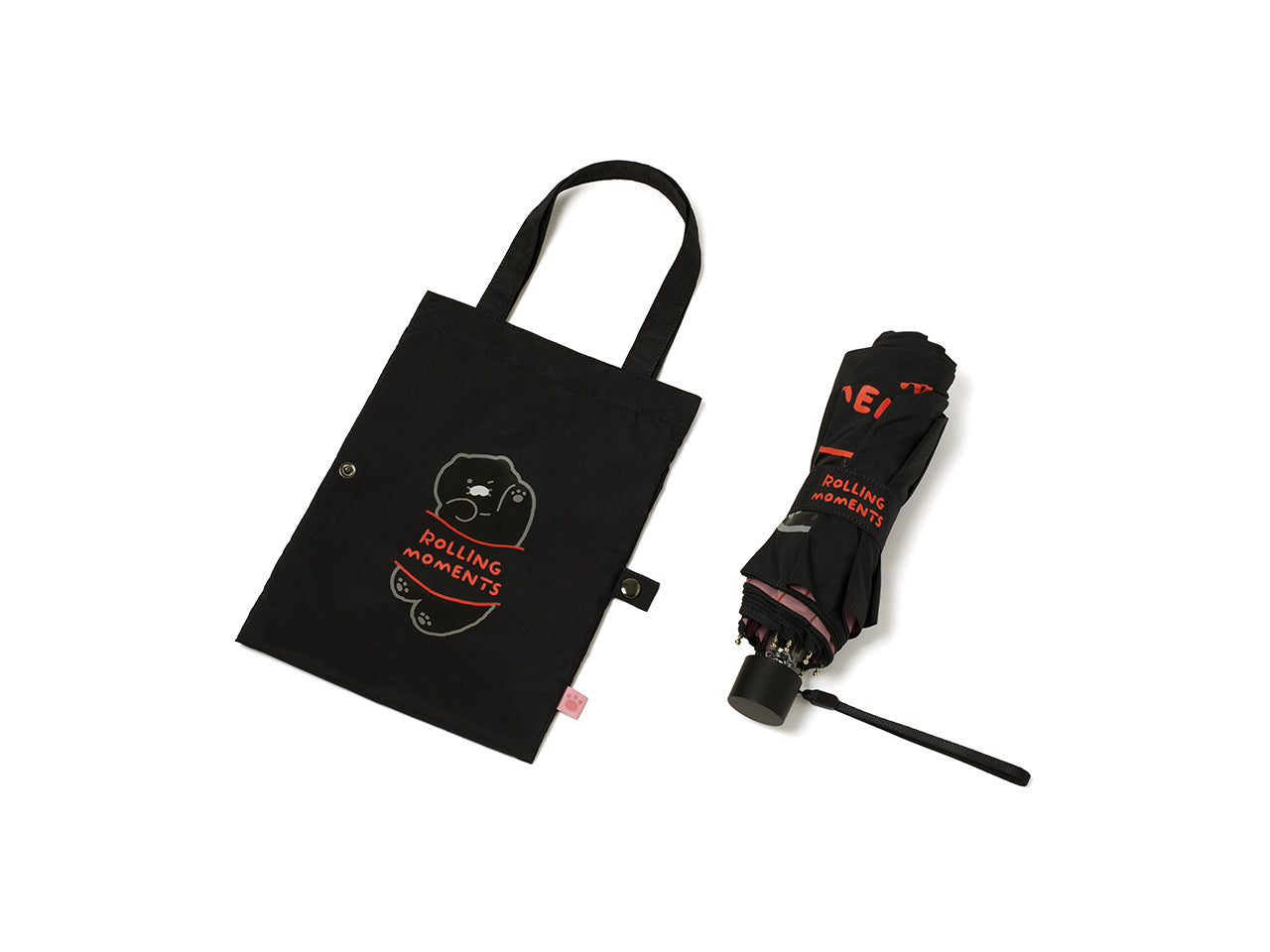 KAKAO FRIENDS - Noir MiniPochette Parapluie Chunsik - Detail 16