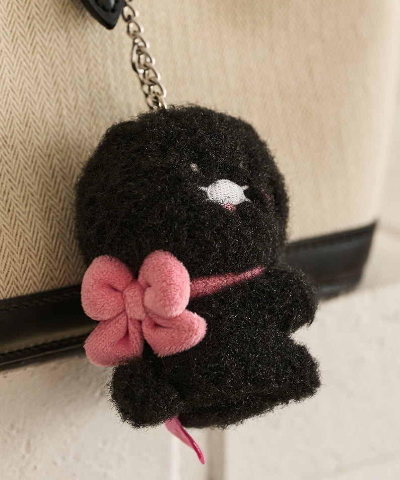 KAKAO FRIENDS - Noir Aimant Porte-cles Peluche Set Chunsik