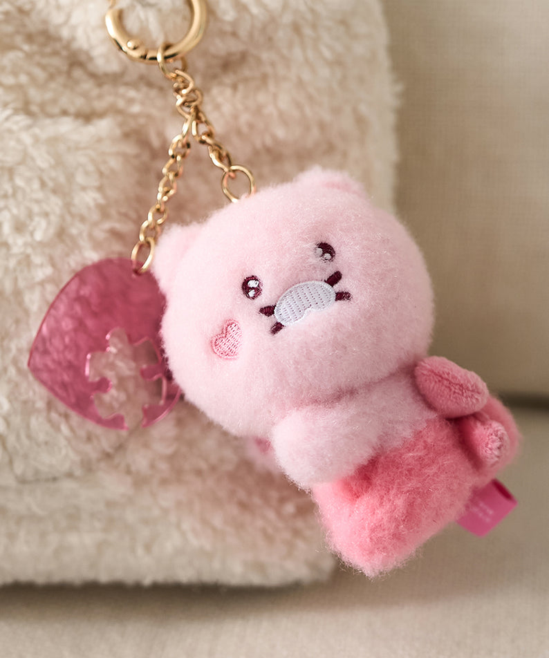 KAKAO FRIENDS - Noir Aimant Porte-cles Peluche Set Chunsik