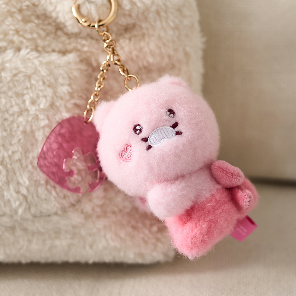 KAKAO FRIENDS - Noir Aimant Porte-cles Peluche Set Chunsik