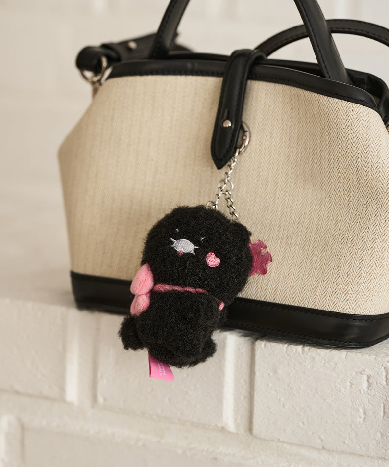 KAKAO FRIENDS - Noir Aimant Porte-cles Peluche Set Chunsik - Detail 6