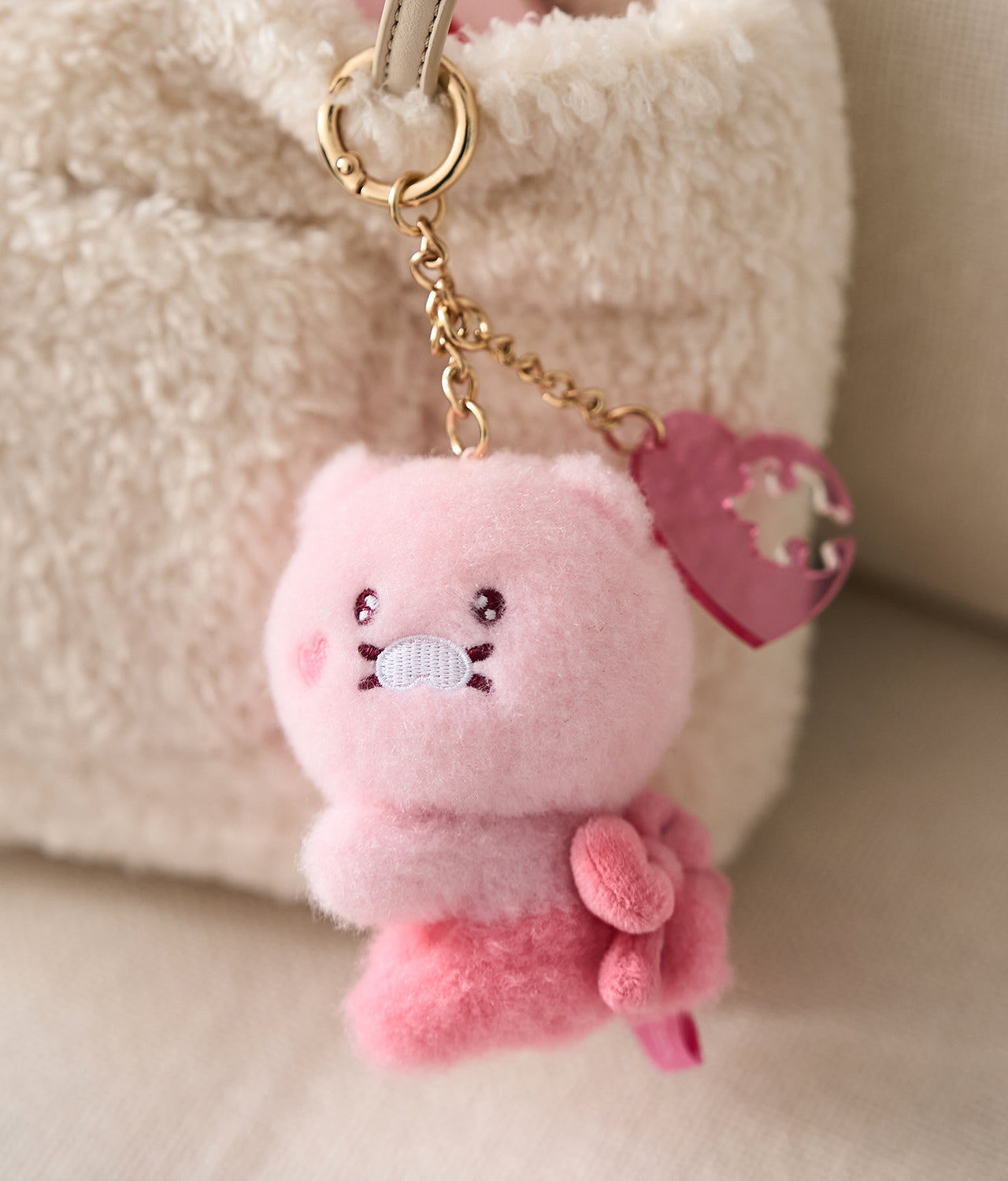 KAKAO FRIENDS - Noir Aimant Porte-cles Peluche Set Chunsik - Detail 9
