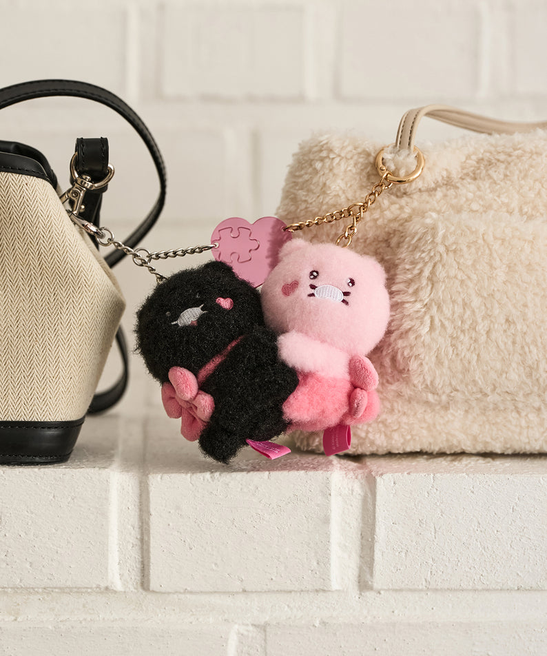 KAKAO FRIENDS - Noir Aimant Porte-cles Peluche Set Chunsik - Detail 10
