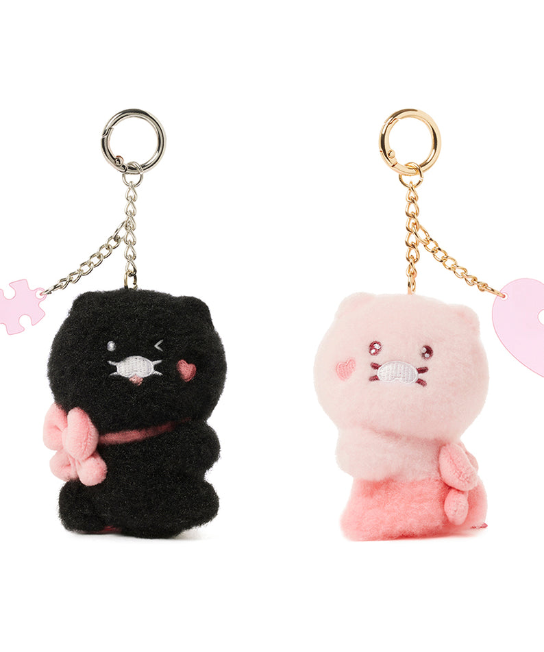 KAKAO FRIENDS - Noir Aimant Porte-cles Peluche Set Chunsik - Detail 13