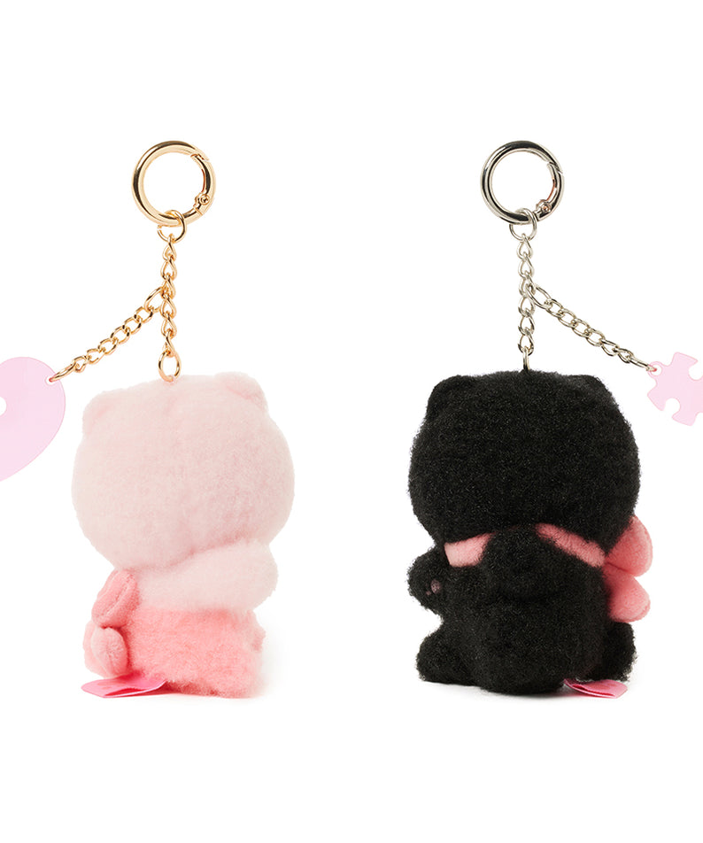KAKAO FRIENDS - Noir Aimant Porte-cles Peluche Set Chunsik - Detail 14