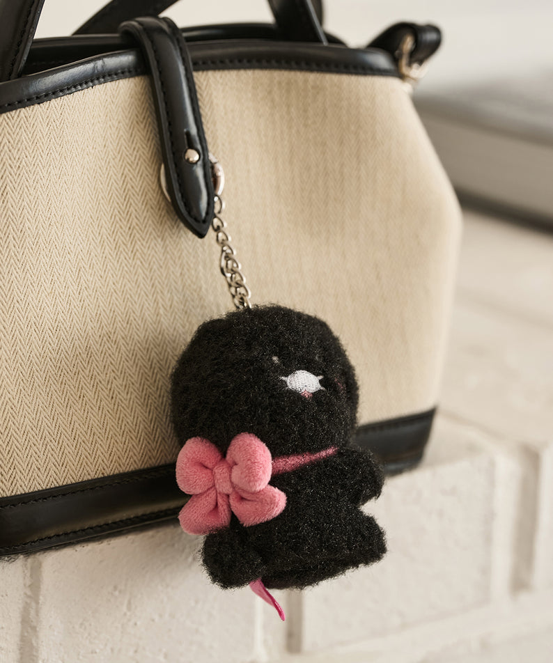 KAKAO FRIENDS - Noir Aimant Porte-cles Peluche Set Chunsik - Detail 7