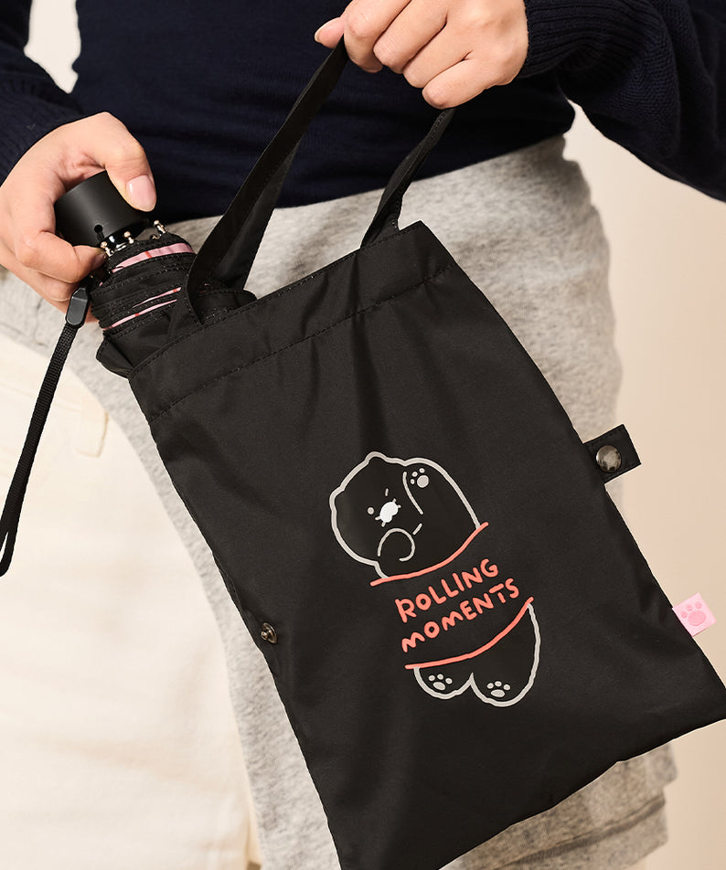 KAKAO FRIENDS - Noir MiniPochette Parapluie Chunsik