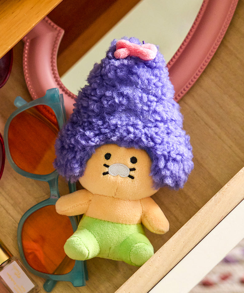 KAKAO FRIENDS - Violet Porte-cles Peluche Chunsik