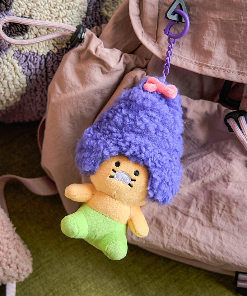 KAKAO FRIENDS - Violet Porte-cles Peluche Chunsik