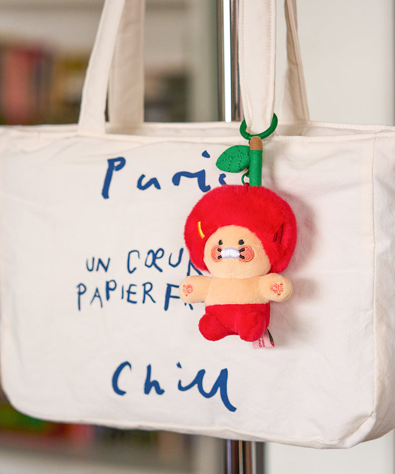 KAKAO FRIENDS - Rouge Porte-cles Peluche Chunsik