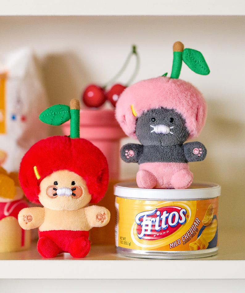 KAKAO FRIENDS - Rouge Porte-cles Peluche Chunsik