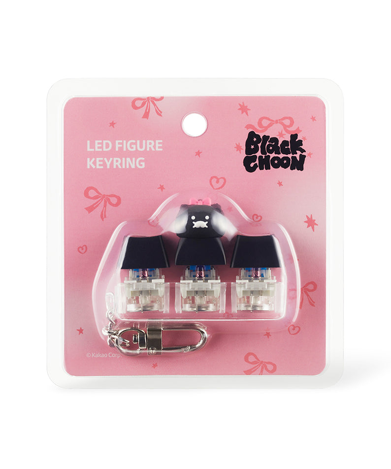 KAKAO FRIENDS - Noir LEDCasquette Figurine Porte-cles Chunsik - Detail 12