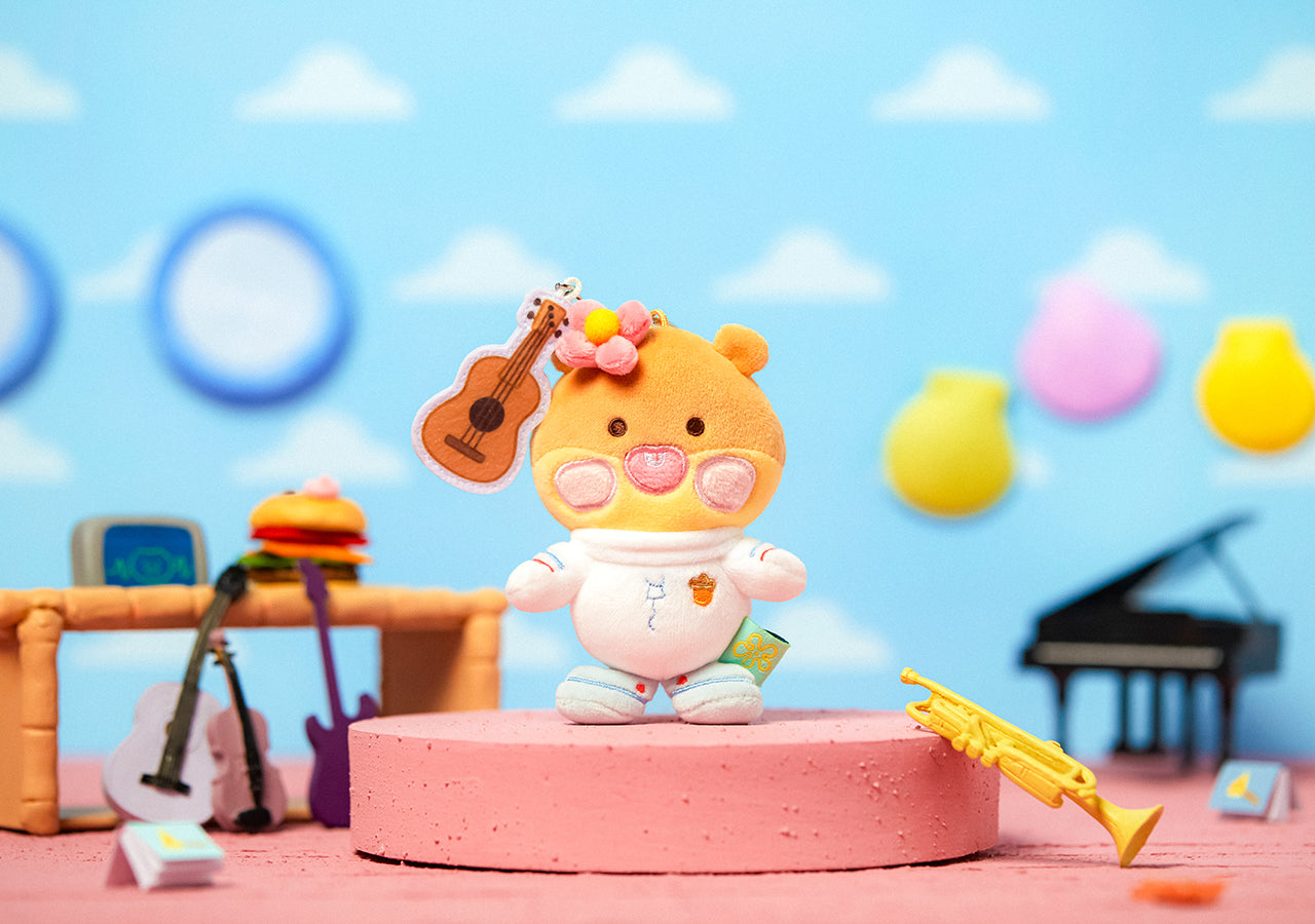 KAKAO FRIENDS - SpongeBobXFriends Baby Sandy Porte-cles Peluche Little Apeach - Detail 4