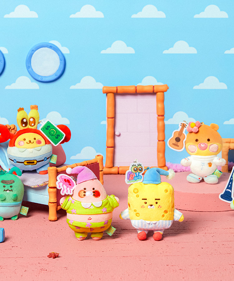 KAKAO FRIENDS - SpongeBobXFriends Baby Squidward Porte-cles Peluche Tube - Detail 7