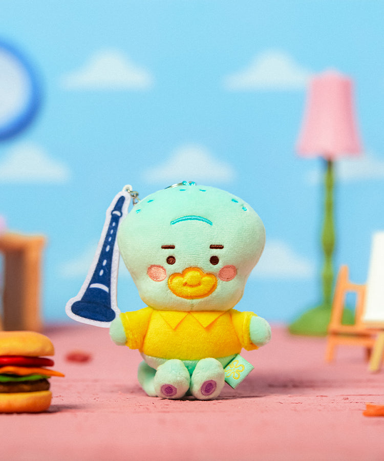 KAKAO FRIENDS - SpongeBobXFriends Baby Squidward Porte-cles Peluche Tube - Detail 4