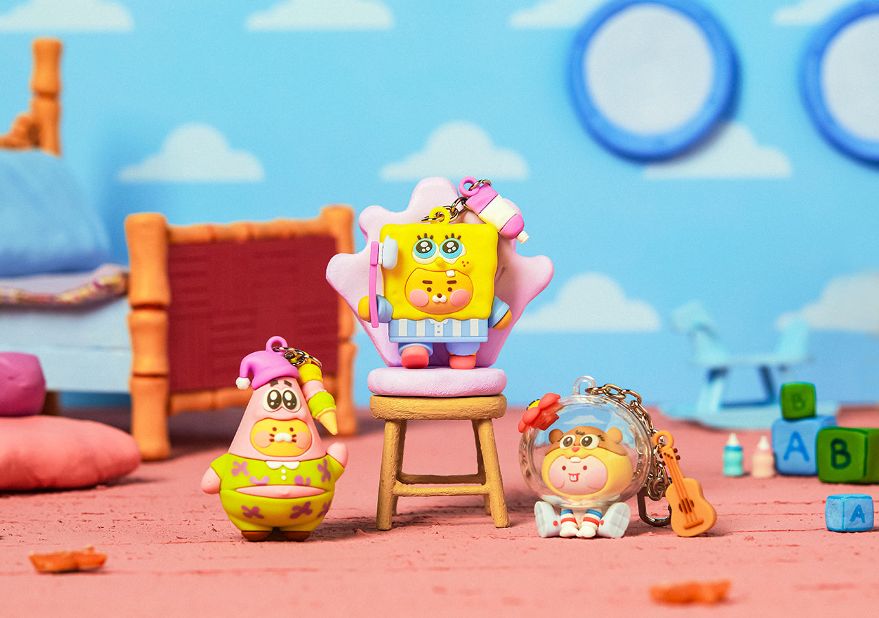 KAKAO FRIENDS - SpongeBobXFriends Baby SpongeBob Figurine Porte-cles Little Ryan - Detail 7