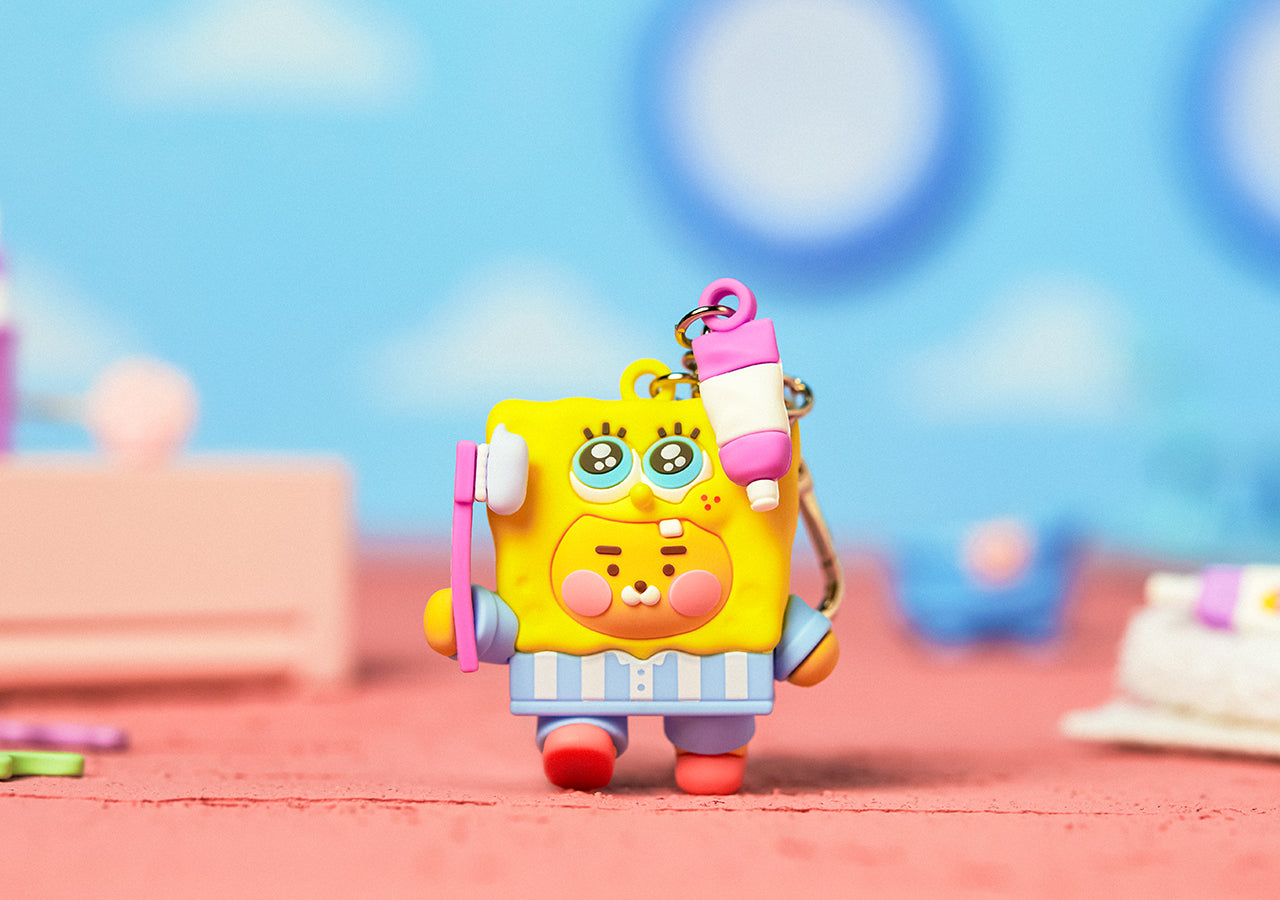 KAKAO FRIENDS - SpongeBobXFriends Baby SpongeBob Figurine Porte-cles Little Ryan - Detail 4