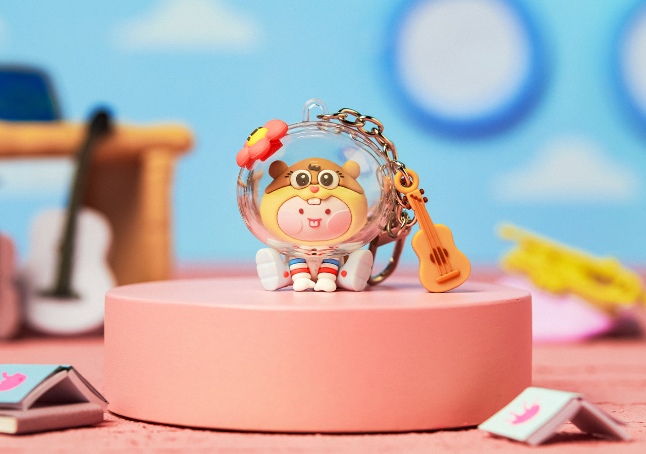 KAKAO FRIENDS - SpongeBobXFriends Baby Sandy Figurine Porte-cles Little Apeach - Detail 4