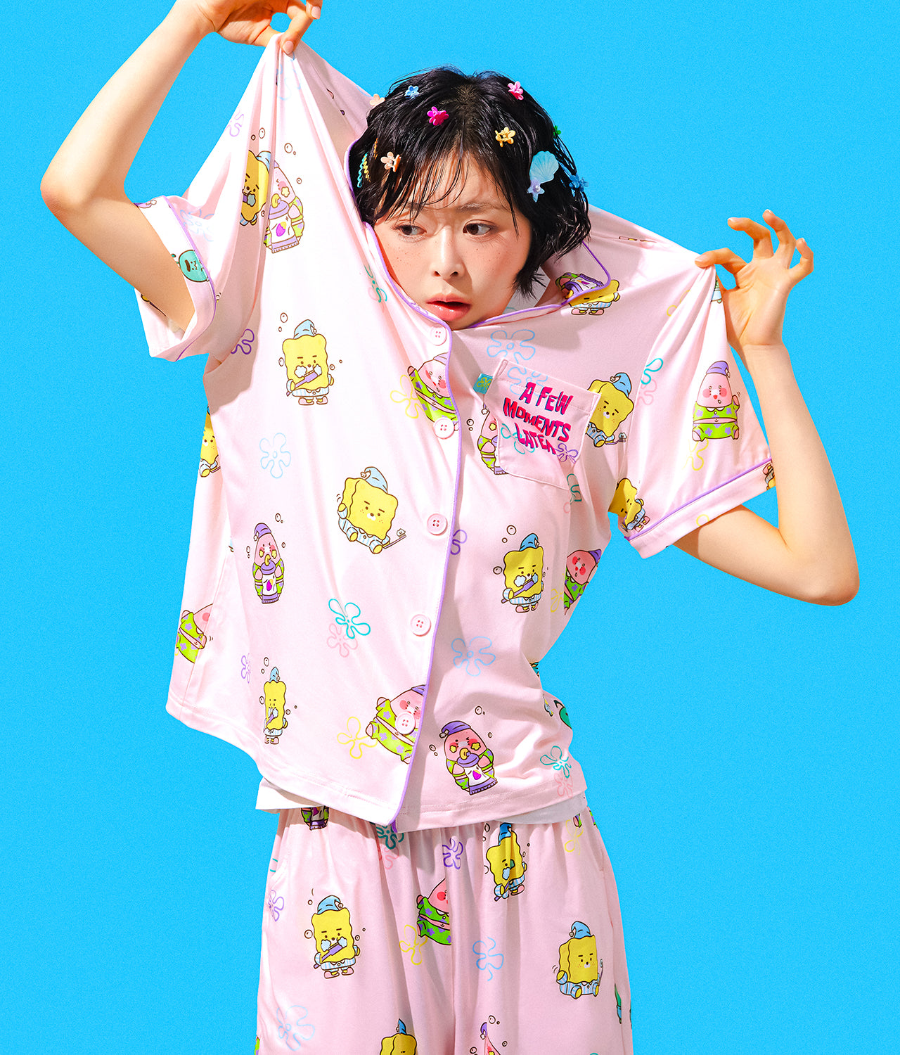 KAKAO FRIENDS - SpongeBobXFriends Femme Pyjama Friends - Detail 7