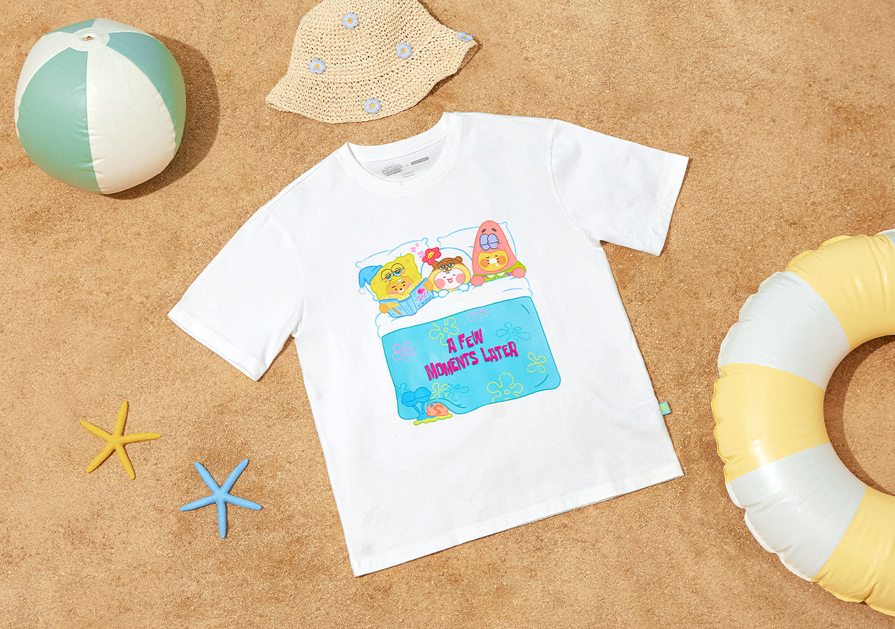 KAKAO FRIENDS - SpongeBobXFriends Femme T-shirt Friends - Detail 3