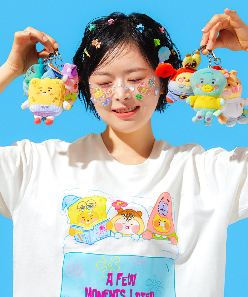 KAKAO FRIENDS - [Set Complet] SpongeBobXFriends Baby Porte-cles Peluche 6 - Detail 8