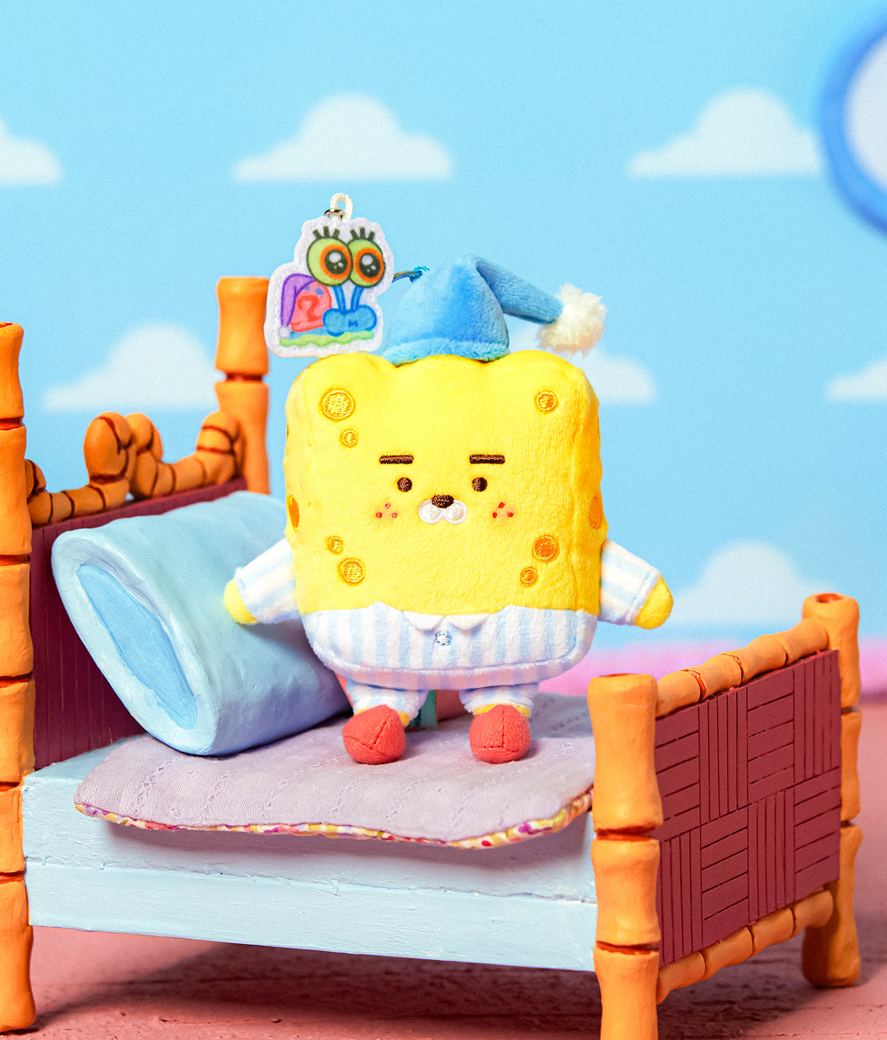 KAKAO FRIENDS - [Set Complet] SpongeBobXFriends Baby Porte-cles Peluche 6 - Detail 9