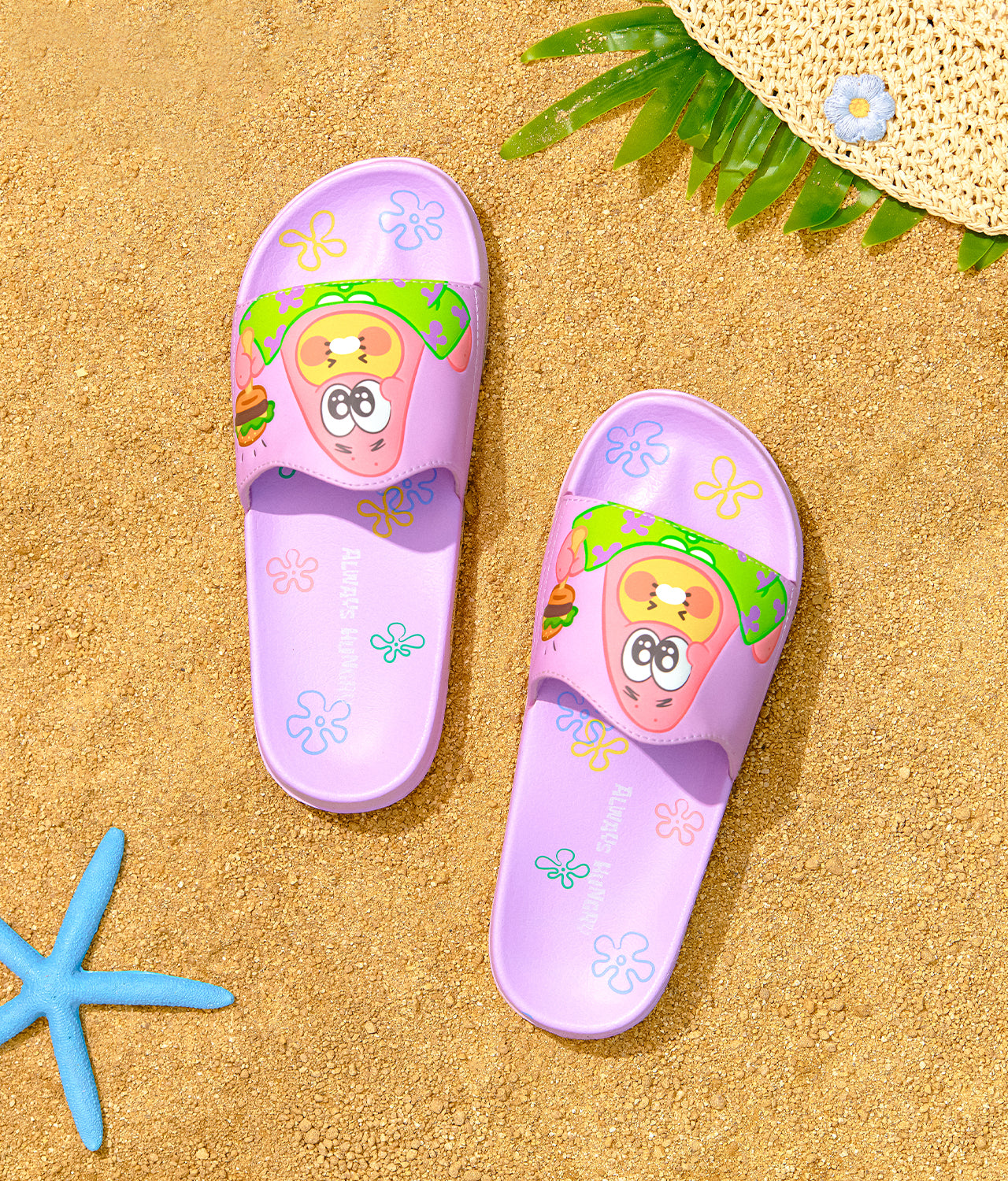 KAKAO FRIENDS - SpongeBobXFriends Baby Patrick Femme Bureau Pantoufles Baby Chunsik - Detail 4